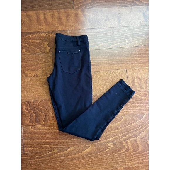 Joes Jeans Ponte Skinny Jegging Mid Rise Zip Fly Stretch Pockets Black Sz 29 - Picture 1 of 6